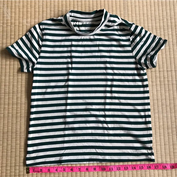 Tradlands striped short sleeve mock neck shirt - XXS - Picture 7 of 8